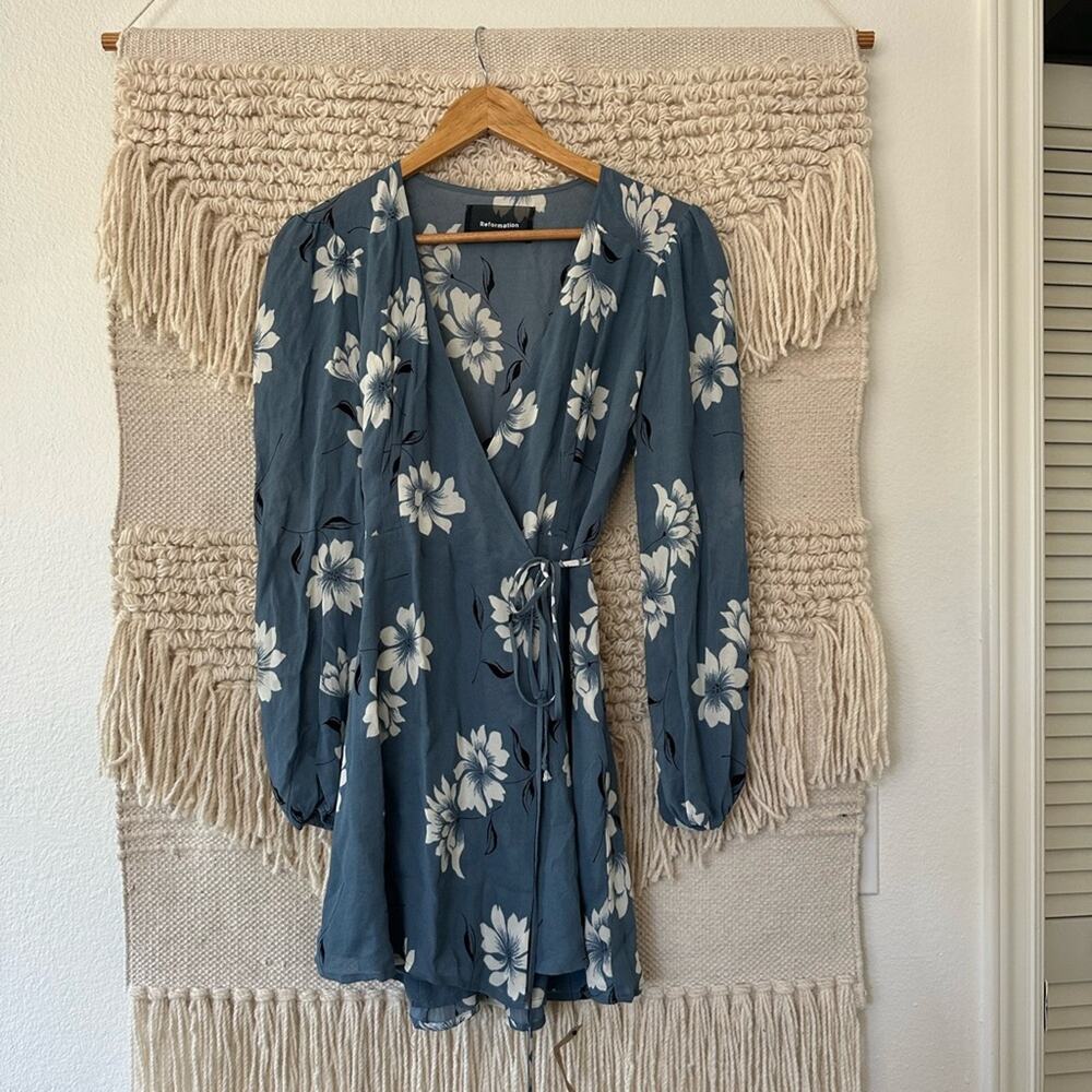 Reformation Frederica Wrap Mini Dress NWT